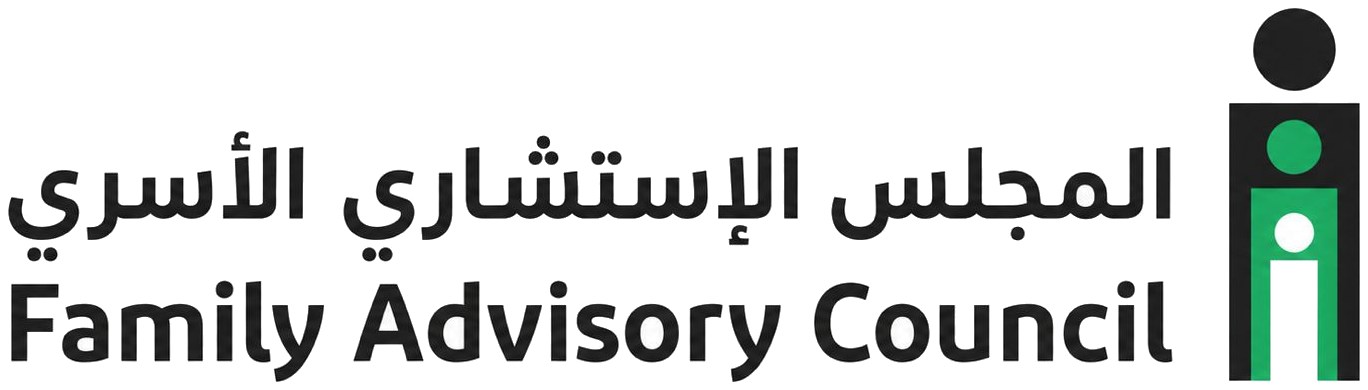 Family Advisory Council logo — المجلس الإستشاري الأسري